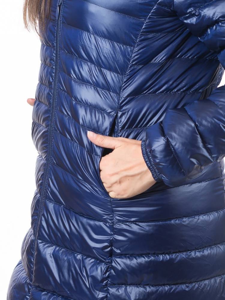 ультралёгкая пуховая куртка длинная  l(42)-7xl(58) 