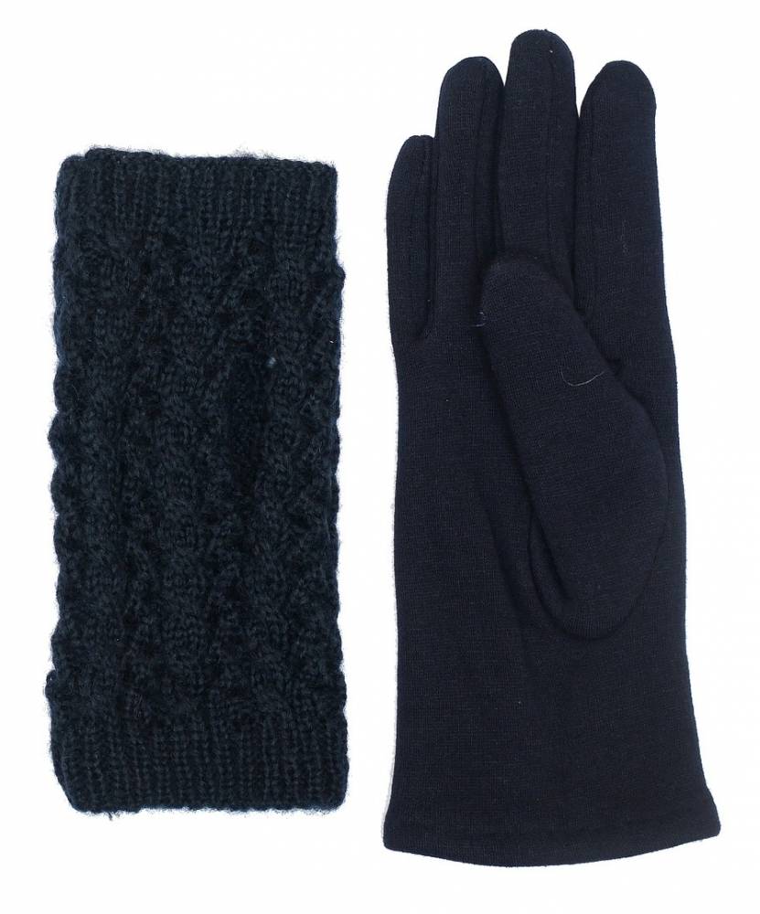 подарок к пуховику! перчатки женские двойные трикотажные