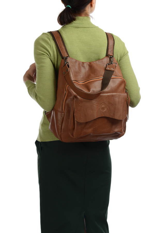 женский рюкзак натуральная кожа корея