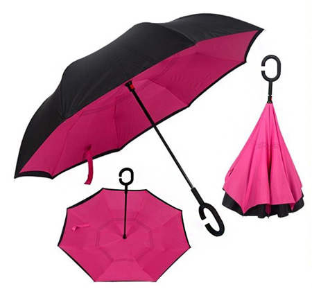 1110 зонт-наоборот трость механический umbrella китай