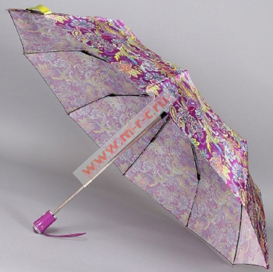 8203 зонт автомат узоры и цветы атлас фиолетовый sponsa германия/prc