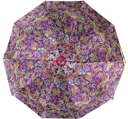8203 зонт автомат узоры и цветы атлас фиолетовый sponsa германия/prc