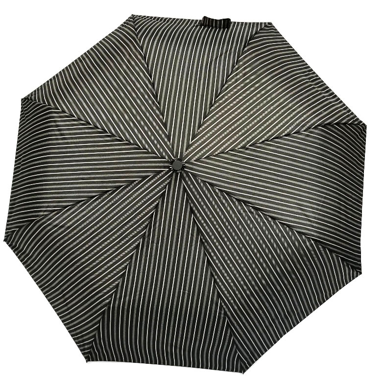 10622(6709) зонт полуавтомат в полосу черный tiangi umbrella китай