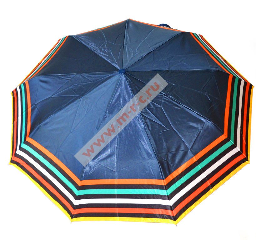 scp17006 зонт автомат облегчен яркие полоски синий sponsa германия/prc