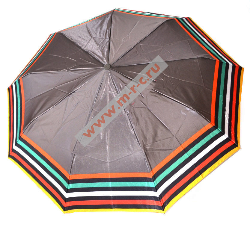 зонт автомат облегчен яркие полоски серый sponsa германия/prc