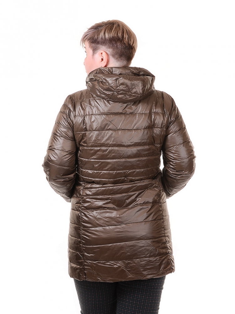 ультралёгкая пуховая куртка длинная  l(42)-7xl(58) 