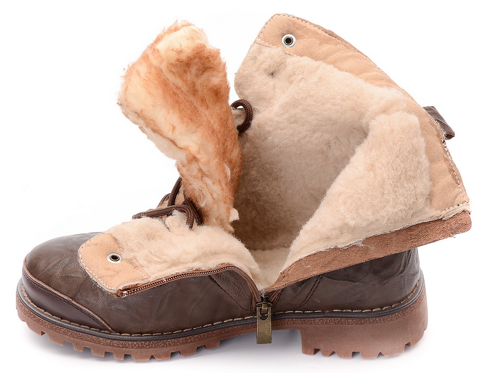 женские ботинки натуральная кожа/ 100% шерсть gugu германия