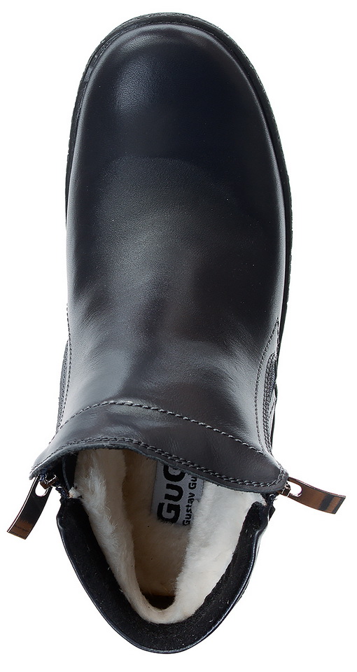 женские ботинки 2 молнии натуральная кожа 100% шерсть gugu германия