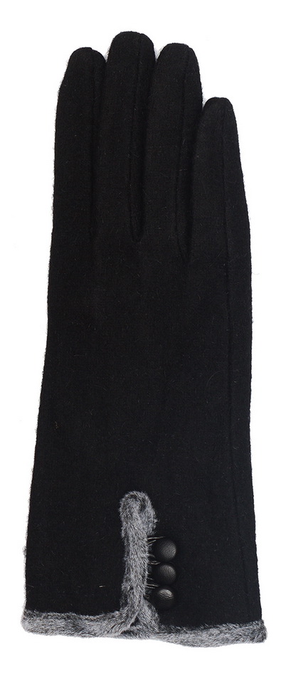 женские перчатки кашемир отделка пуговицы