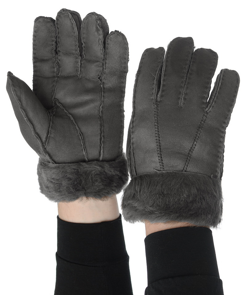 мужские перчатки дубленка /мутон l(11)-xl(12)
