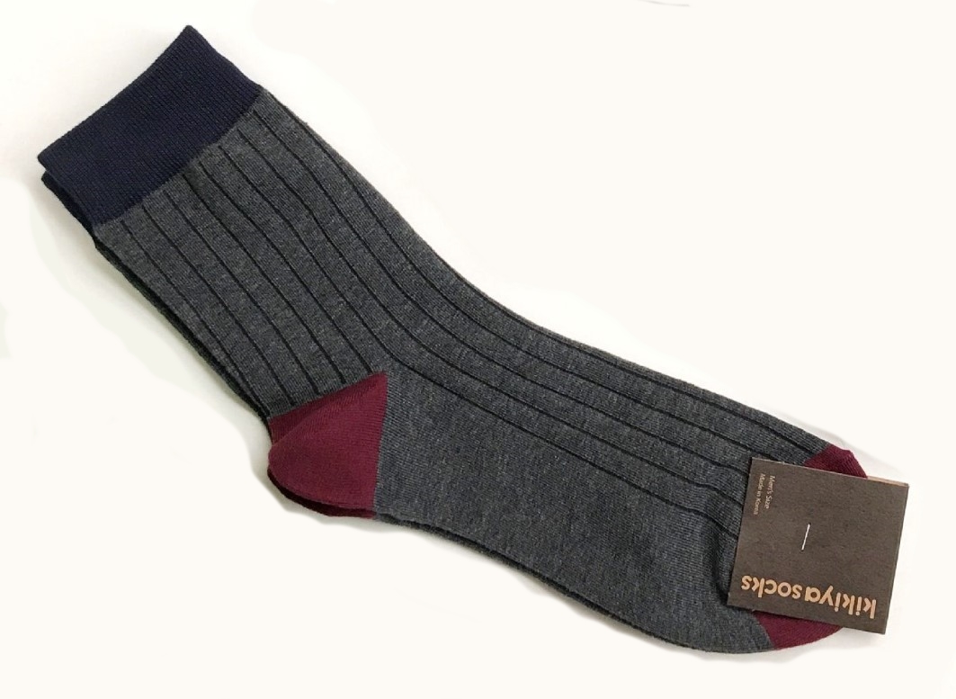 мужские носки  цветная пятка kikiya корея