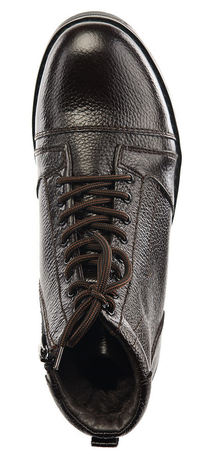 мужские ботинки  натуральная кожа / натуральный мех corvetto