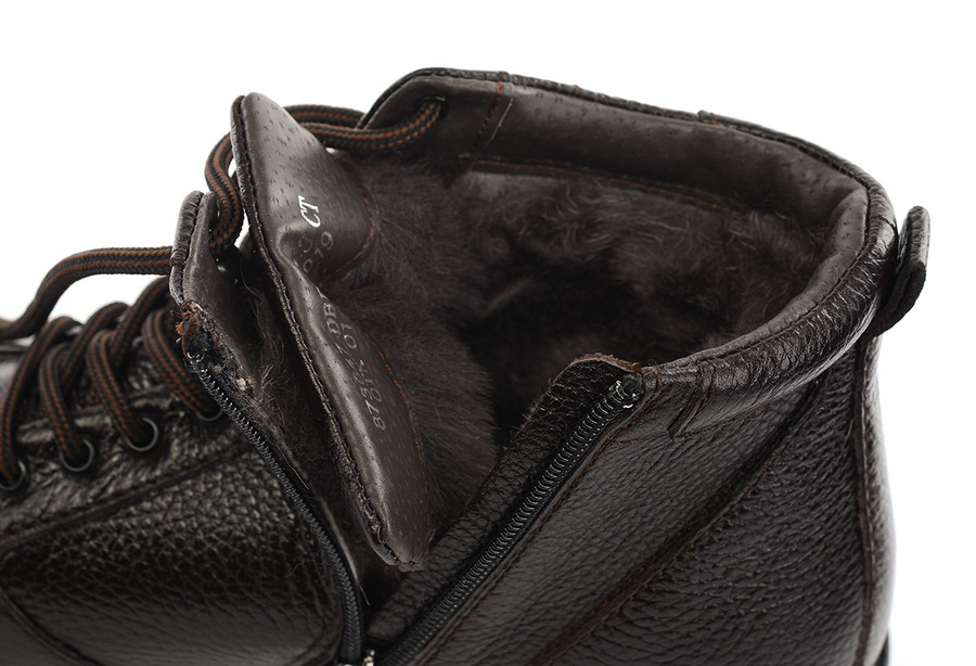 мужские ботинки  натуральная кожа / натуральный мех corvetto