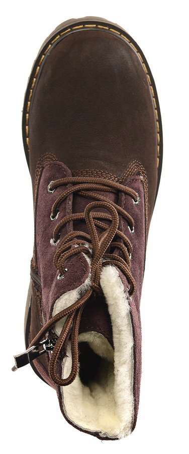 женские ботинки натуральная кожа (замша)  натуральный мех gugu германия