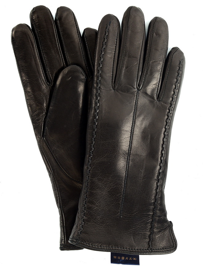 женские перчатки кожа овчина / натуральный мех (цигейка) gloves