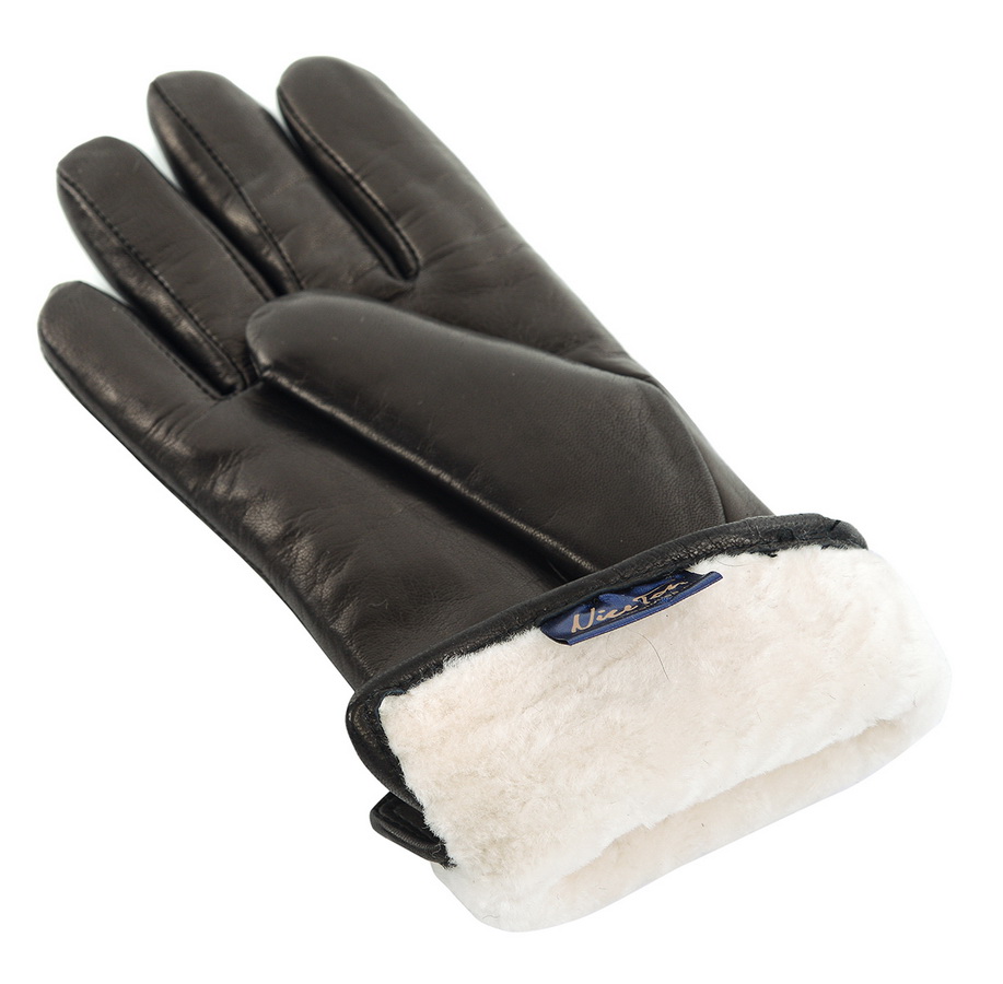 женские перчатки кожа овчина / натуральный мех (цигейка) gloves
