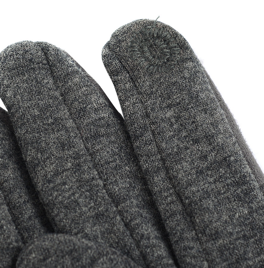 женские перчатки трикотажные утеплённые на флисе nuanzhibao