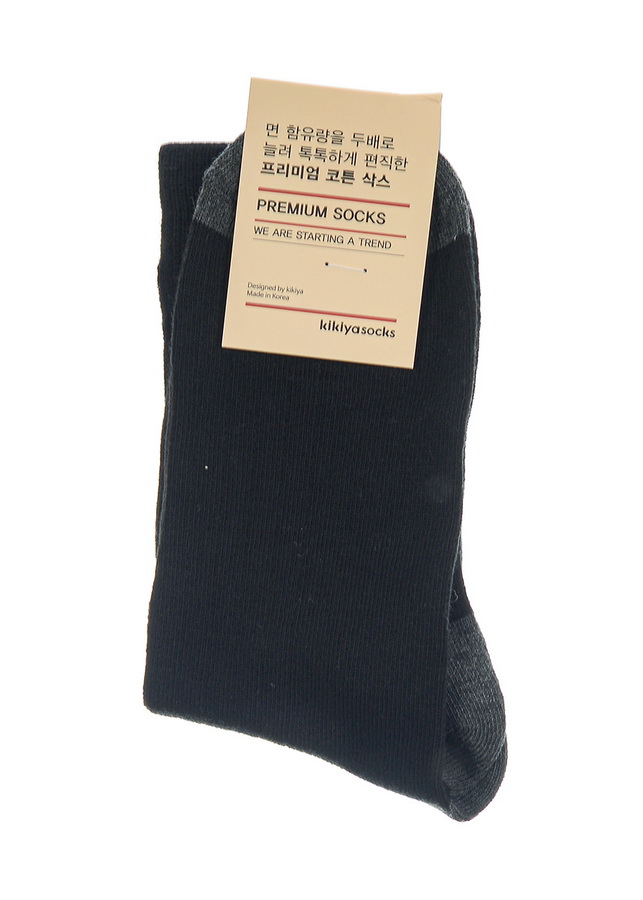 мужские носки  цветная пятка kikiya корея