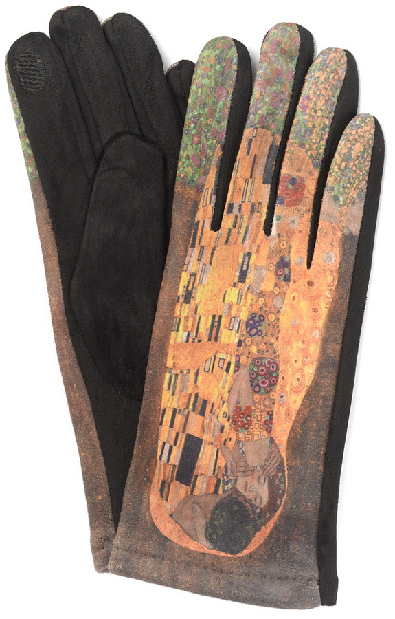 женские перчатки трикотаж на флисе
