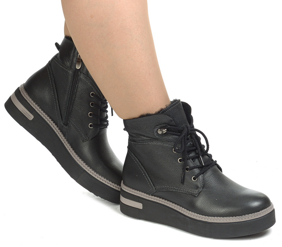 женские ботинки натуральная кожа+дубленка / натуральный мех gugu германия