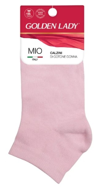 gld mio носки женские укороченные хлопковые golden lady  rosa (розовый) италия