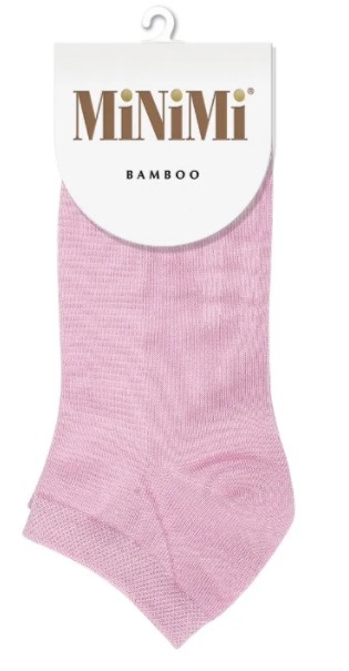 носки женские mini bamboo 2201 укороченные хлопок rosa chiaro (розовый) minimi италия