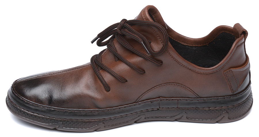 мужские ботинки натуральная кожа / натуральная кожа, байка corvetto