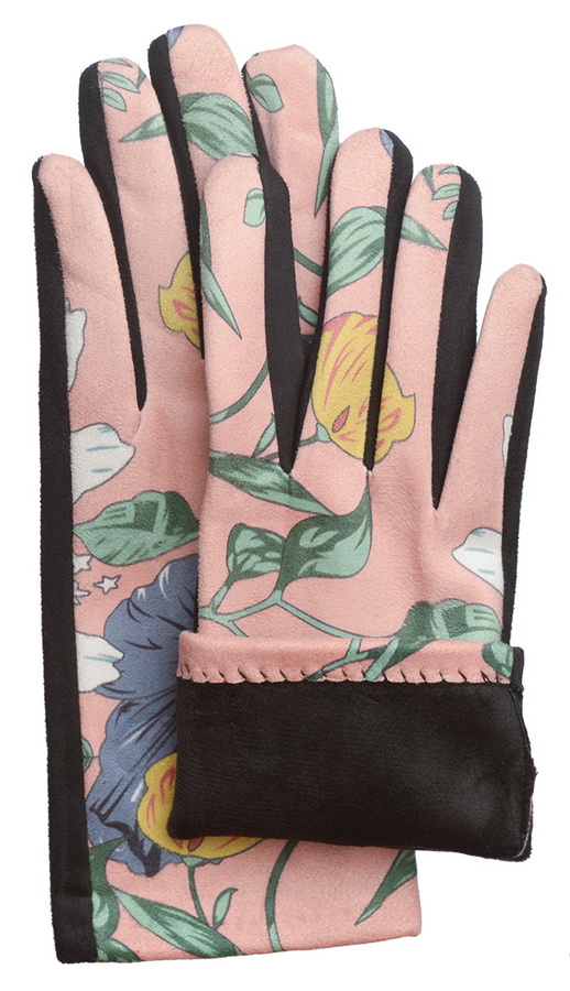 женские перчатки трикотаж на флисе