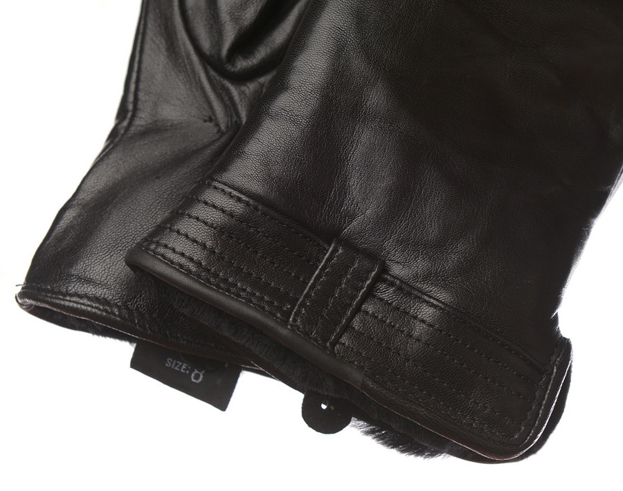 женские перчатки кожа ягненка / натуральный мех (цигейка) gloves