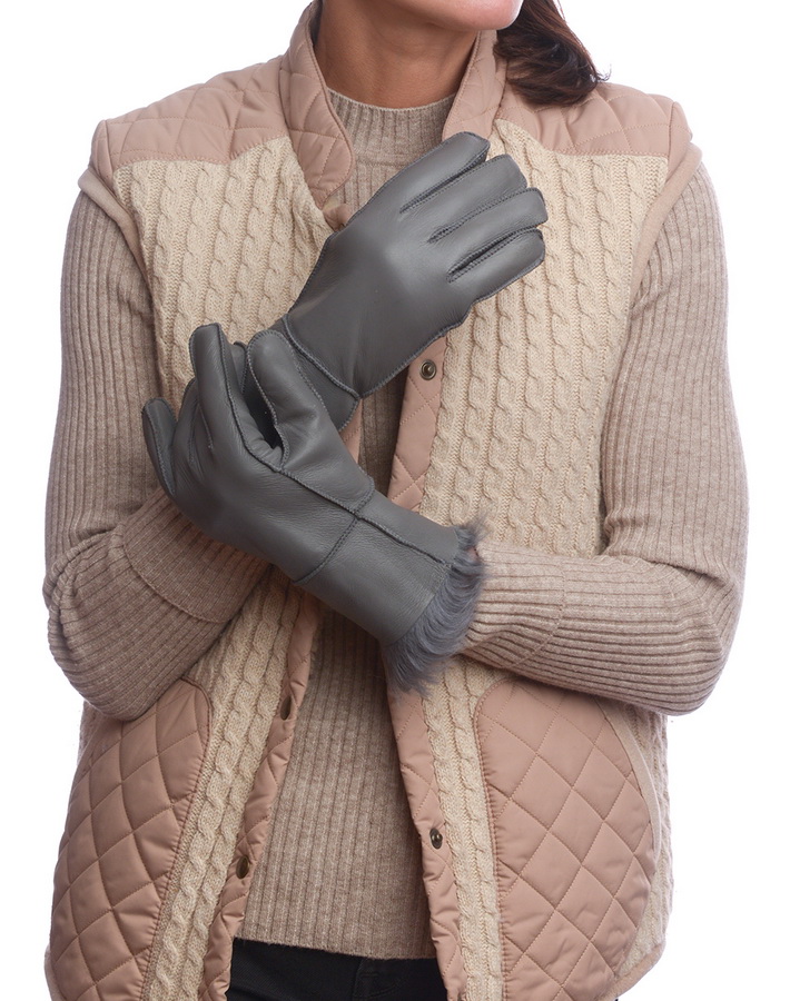 женские женские перчатки дублёнка / мутон m=7,5,l=8, xl=8,5, 2xl=9