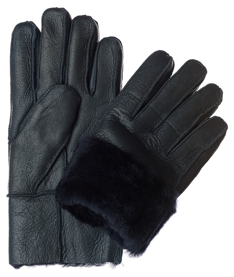 мужские перчатки дублёнка / мутон м (9)-2xl (12)