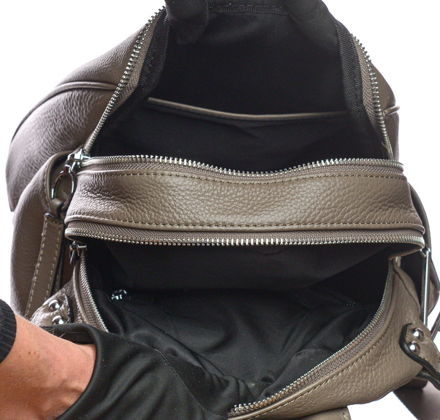 женская сумка-рюкзак натуральная кожа  kiki lok корея