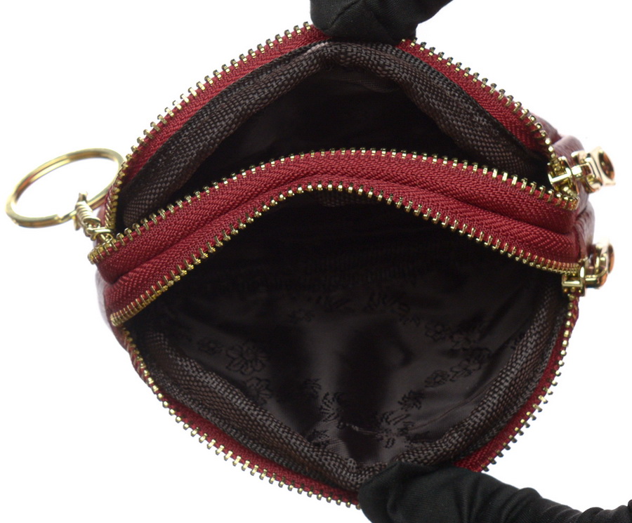 женский кошелек - мини-сумочка для мелочи свинка натуральная кожа тайвань