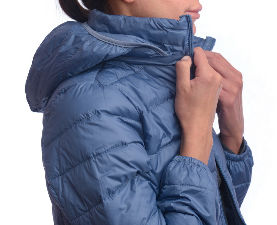 женская ультралёгкая пуховая куртка длинная  l(42)-7xl(56) binifoot/bnf