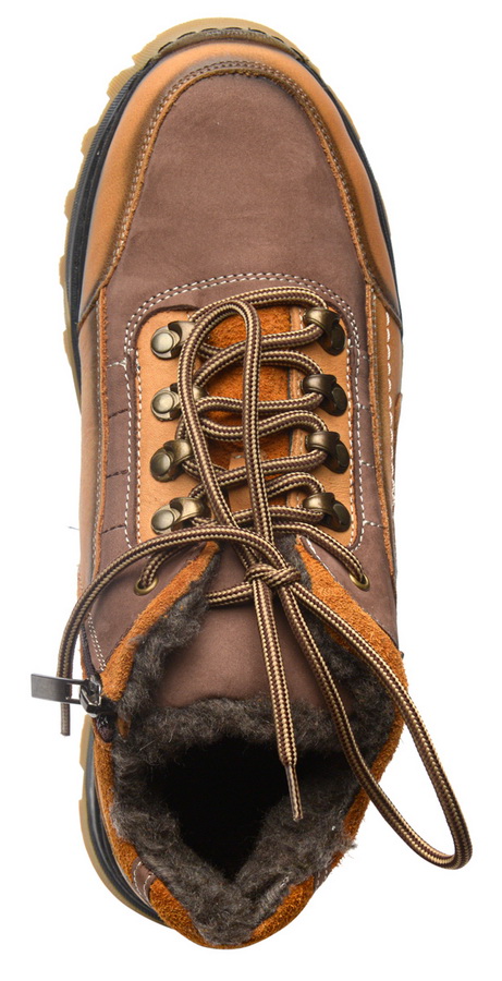 мужские ботинки натуральная кожа / шерсть corvetto