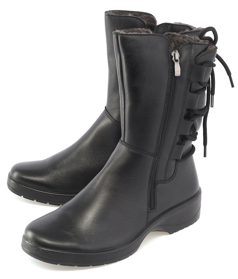 женские сапоги натуральная кожа / шерсть росвест россия