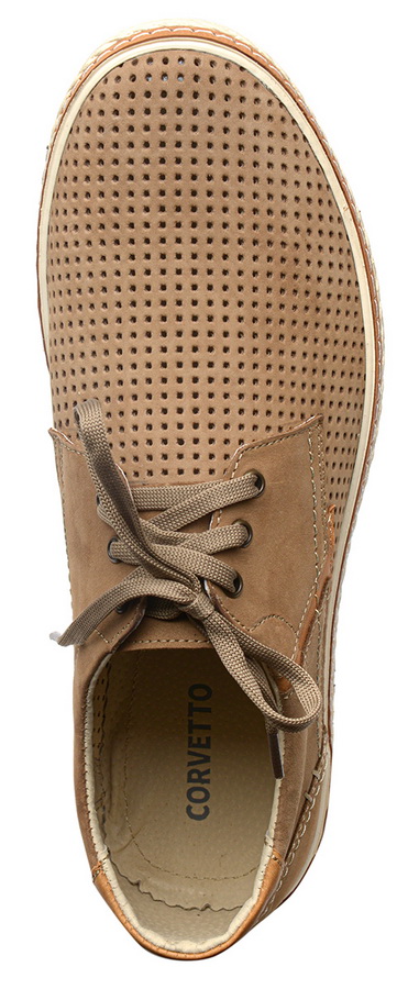 мужские туфли летние натуральная кожа (нубук) corvetto италия