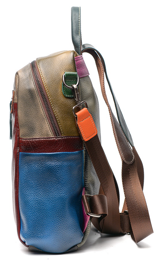 женская сумка-рюкзак натуральная кожа kiki lok корея